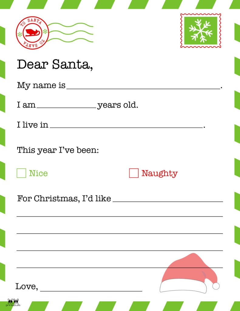 Dear Santa Letter Printables FREE Printabulls Dear Santa Letter Printables FREE Printabulls