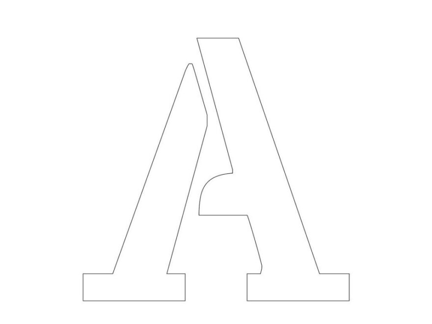 1 Free Printable 3 Inch Letter Stencils A Z