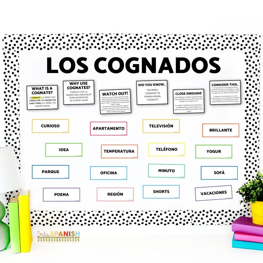 10 Cognate Activities For Spanish Class Srta Spanish