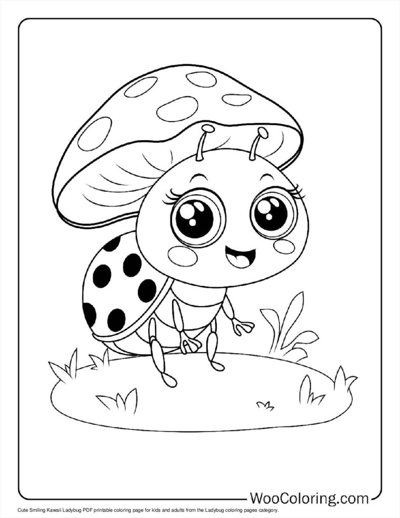 100 Ladybug Coloring Pages Free PDF To Print Woo Coloring