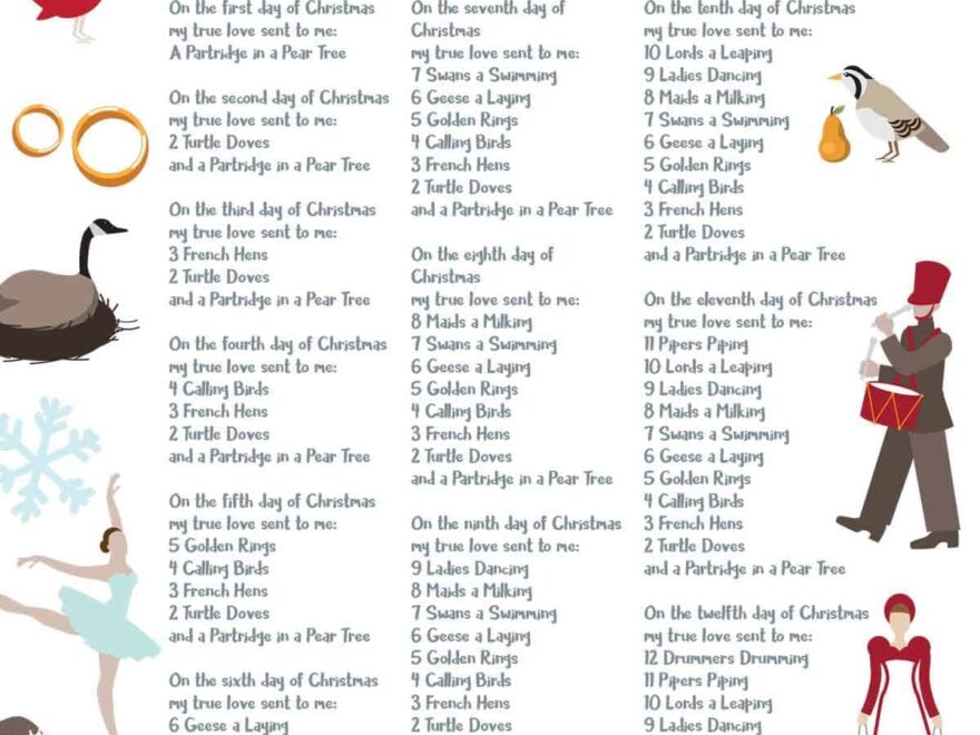 12 Days Of Christmas Lyrics Skip To My Lou