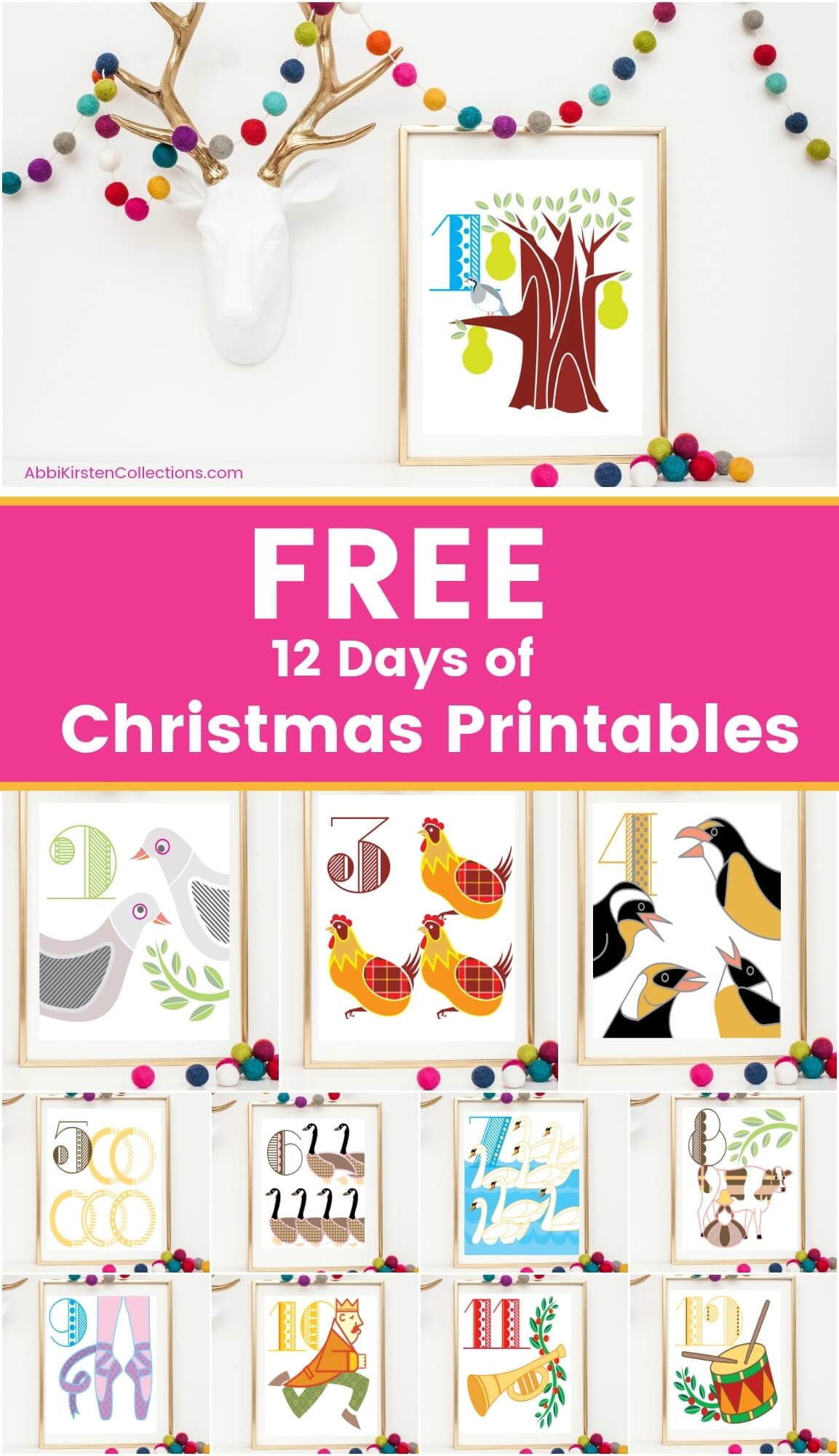 Printable 12 Days Of Christmas