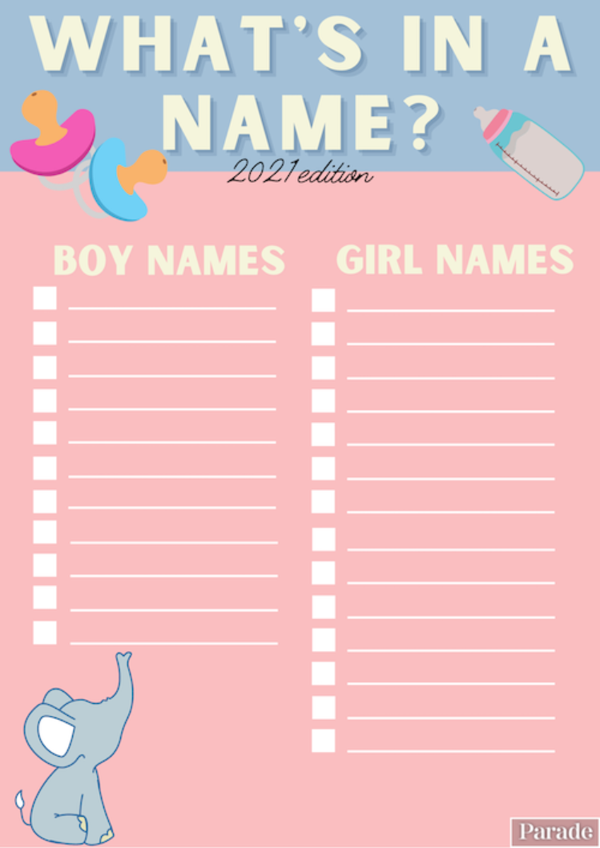 Girl Baby Shower Games Printable