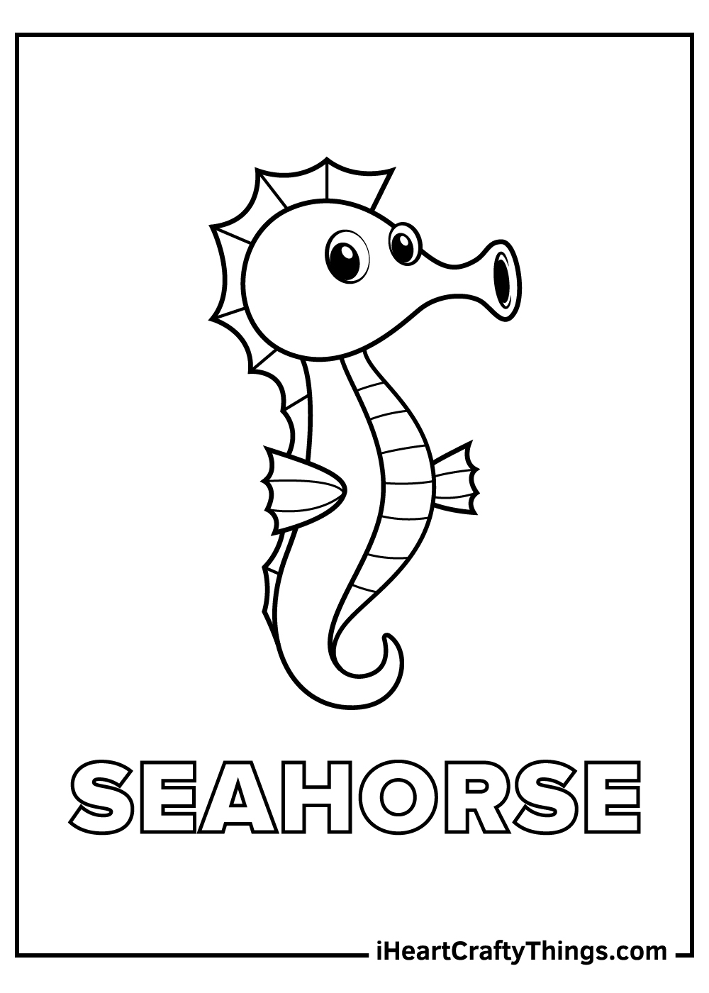 15 Seahorse Coloring Pages 100 Free Printables 