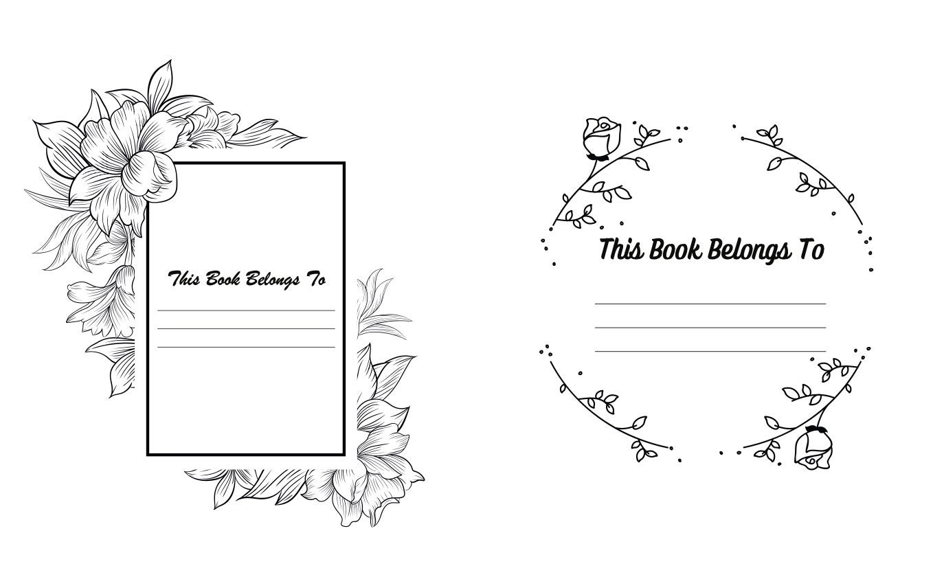 150 Book Labels this Book Belongs To Etsy
