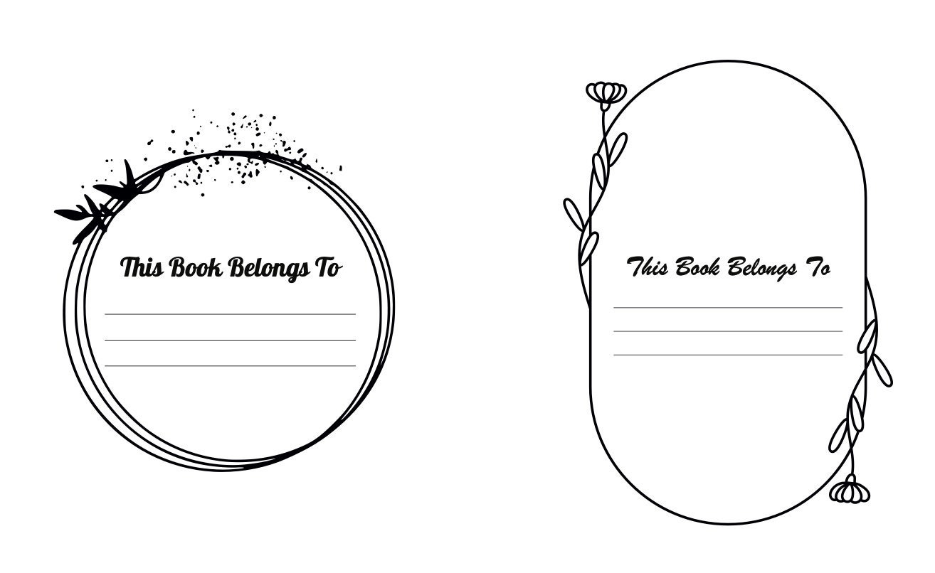 150 Book Labels this Book Belongs To Etsy