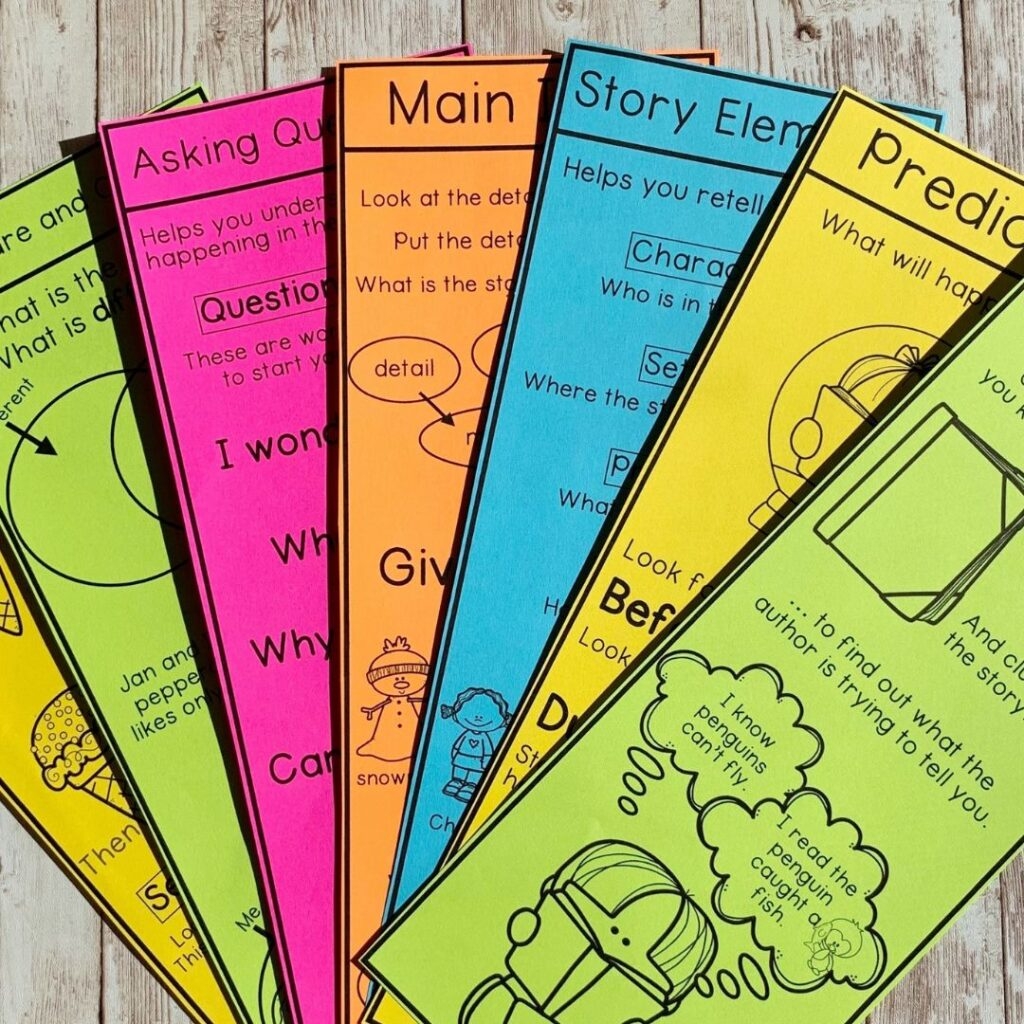 Free Printable Bookmarks With Reading Strategies