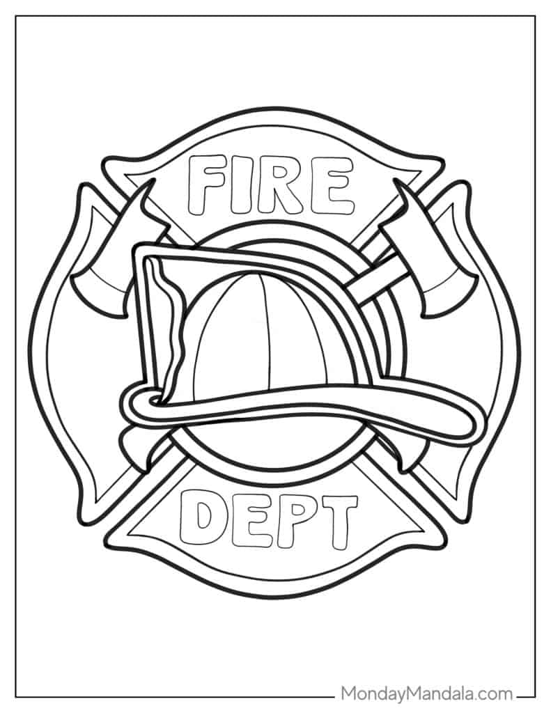 20 Firefighter Coloring Pages Free PDF Printables 