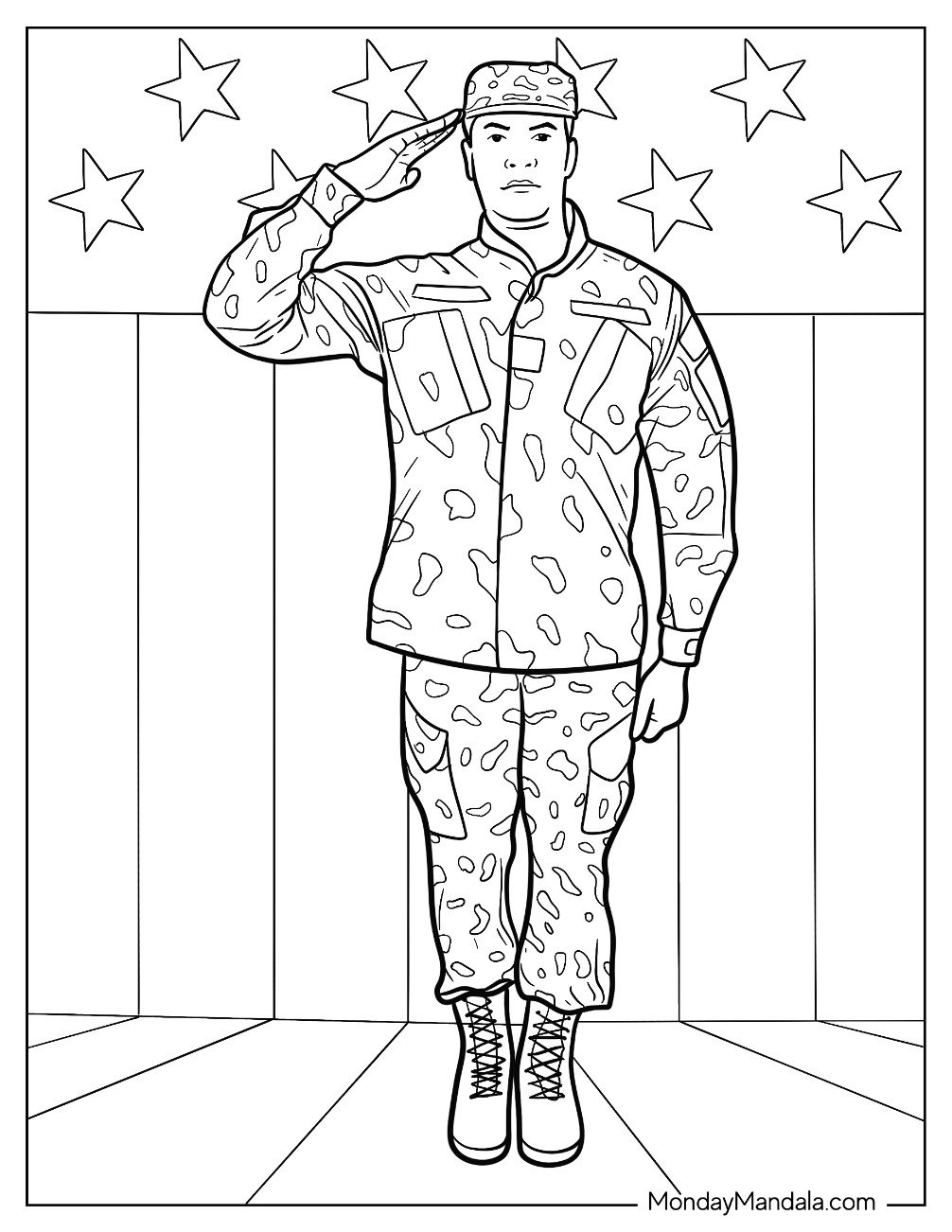 20 Soldier Coloring Pages Free PDF Printables 