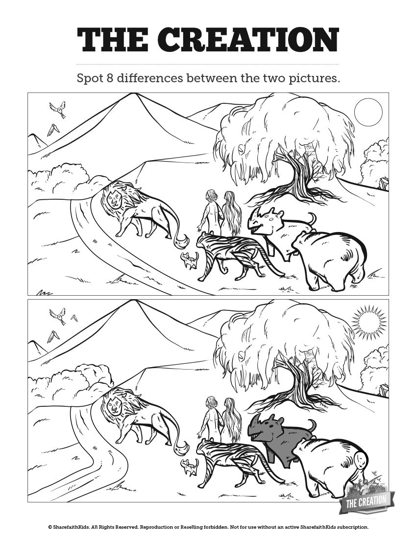 Bible Spot The Difference Printable