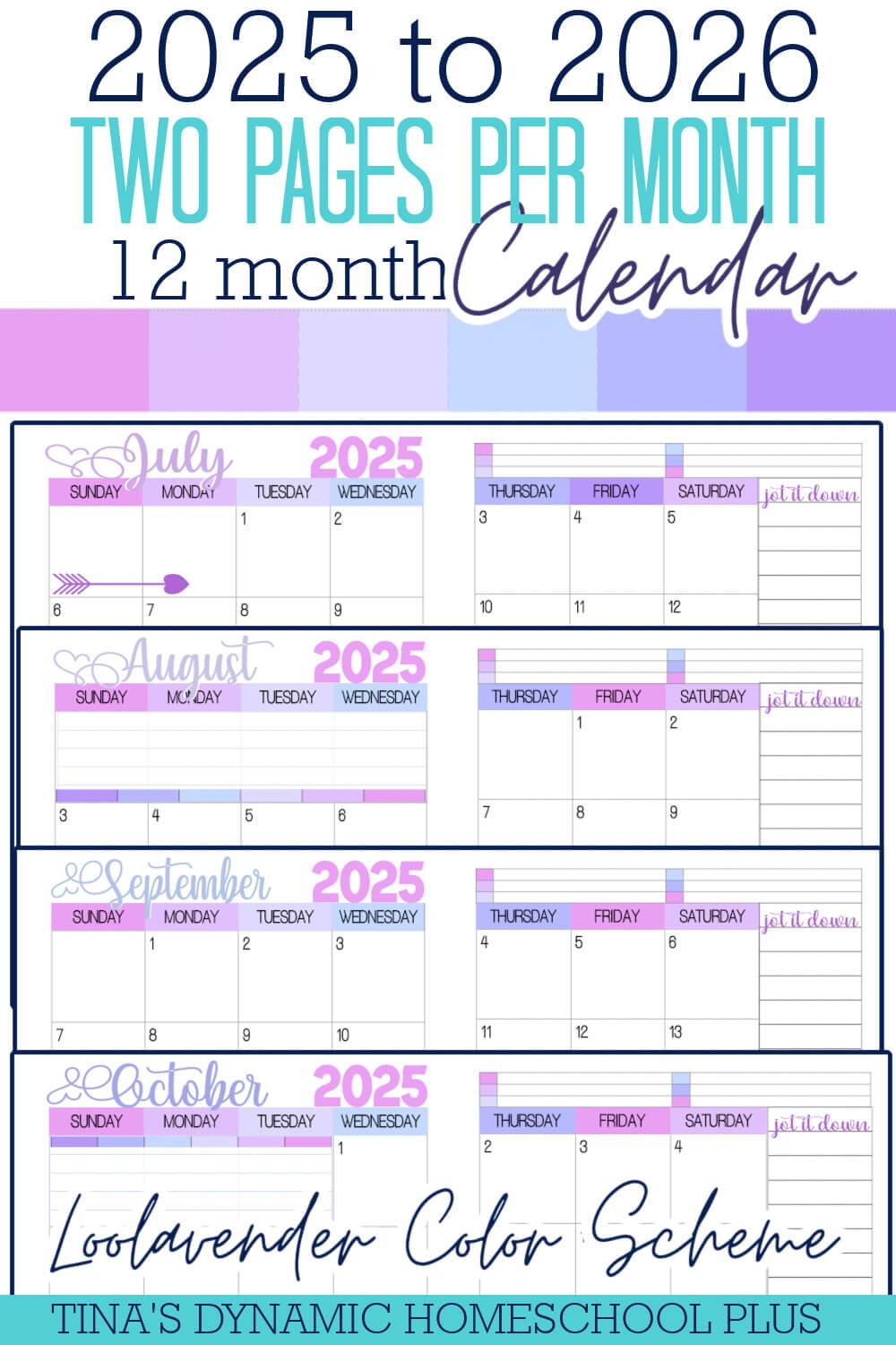 Free Printable Homeschool Planner 2025-2026