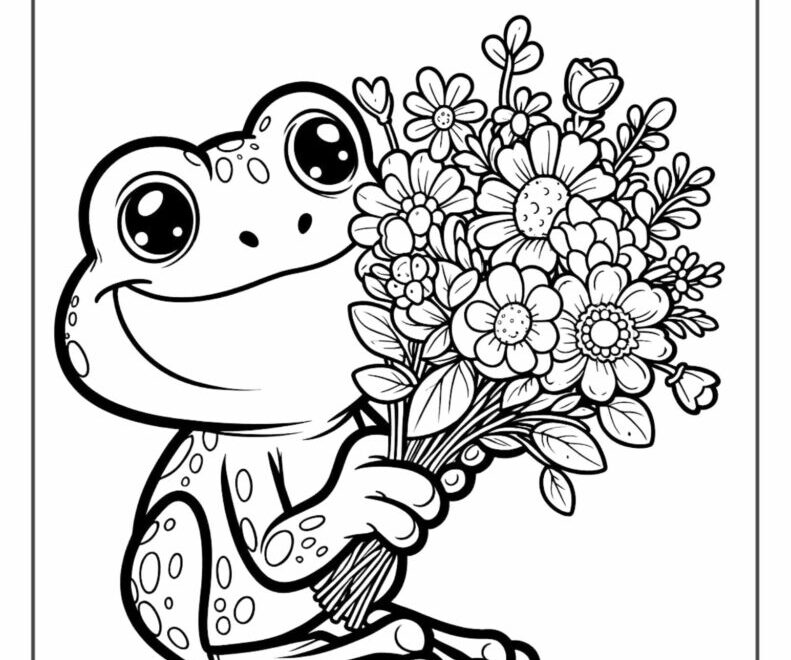 22 Frog Coloring Pages Printable PDF Pages