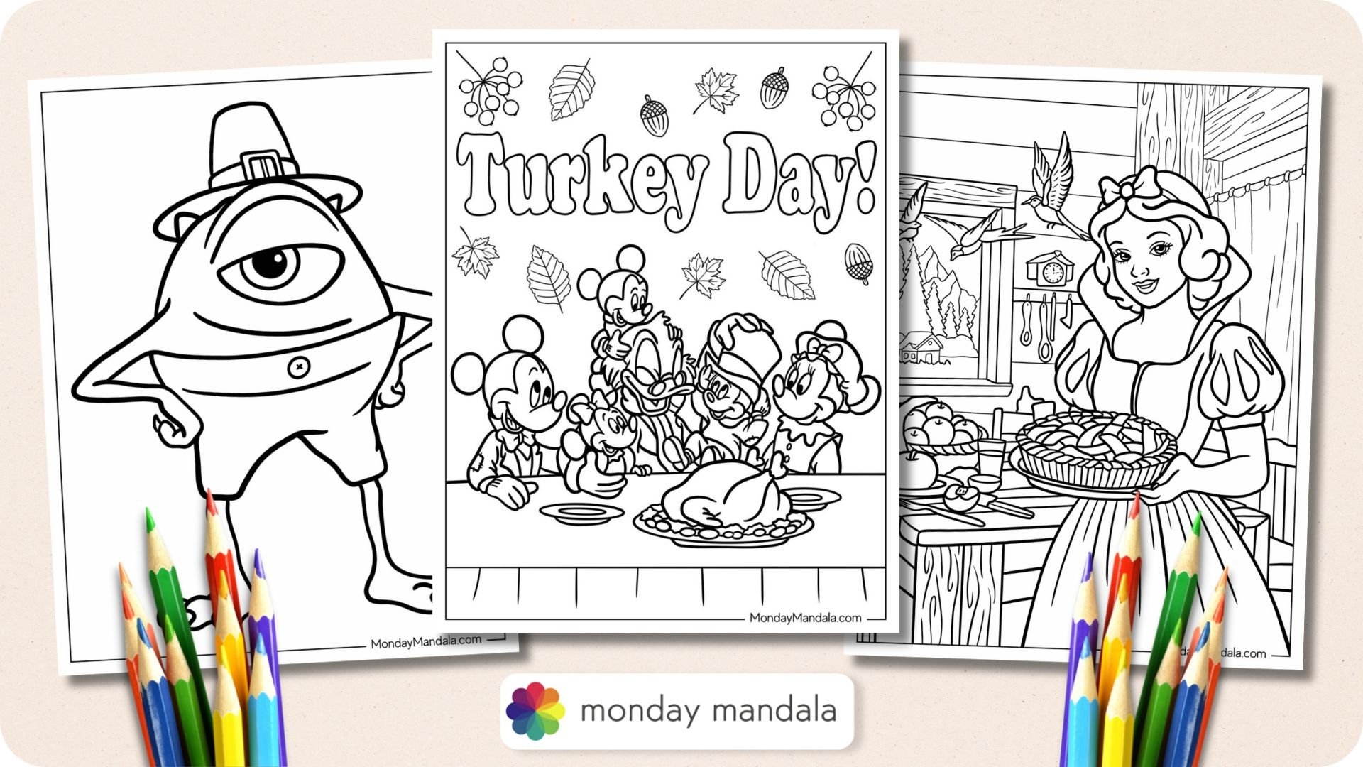 Free Happy Thanksgiving Printables Disney
