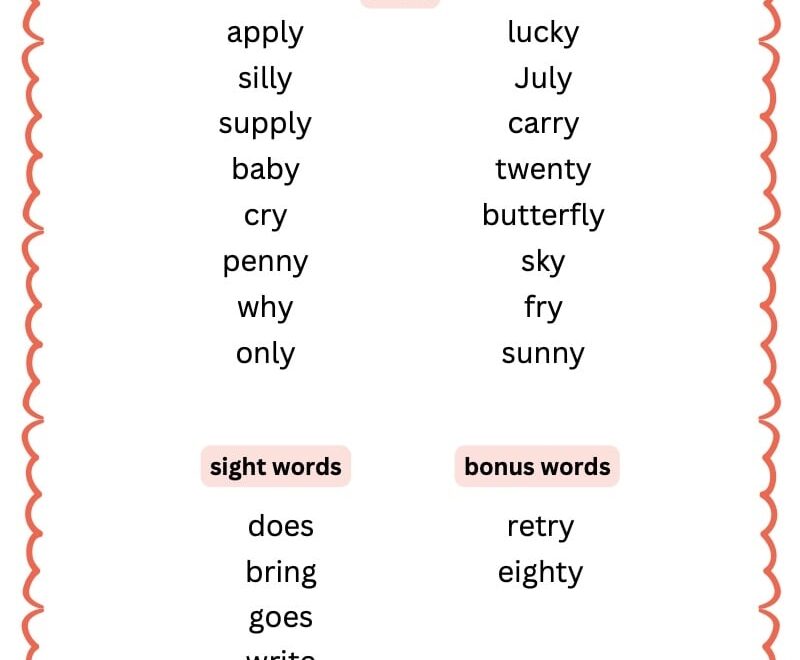 2nd Grade Spelling Words Full 31 Week Curriculum