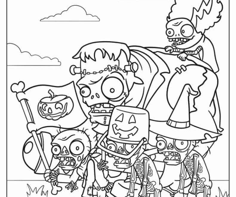 34 Plant Vs Zombies Coloring Pages Free PDF Printables