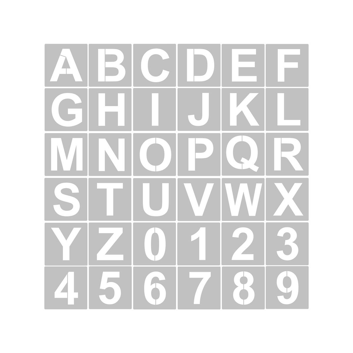36pcs 3 Inch Alphabet Letters Numbers Stencils PET Fr Painting Decor Home Sign EBay