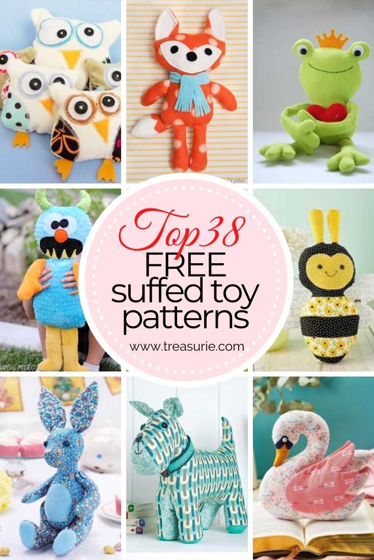 37 Free Stuffed Animal Patterns To Sew TREASURIE