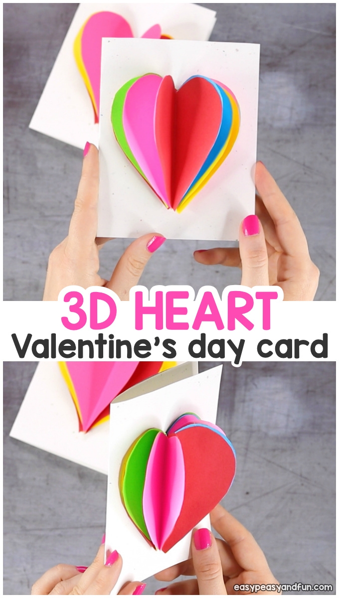 3D Heart Card Easy Peasy And Fun