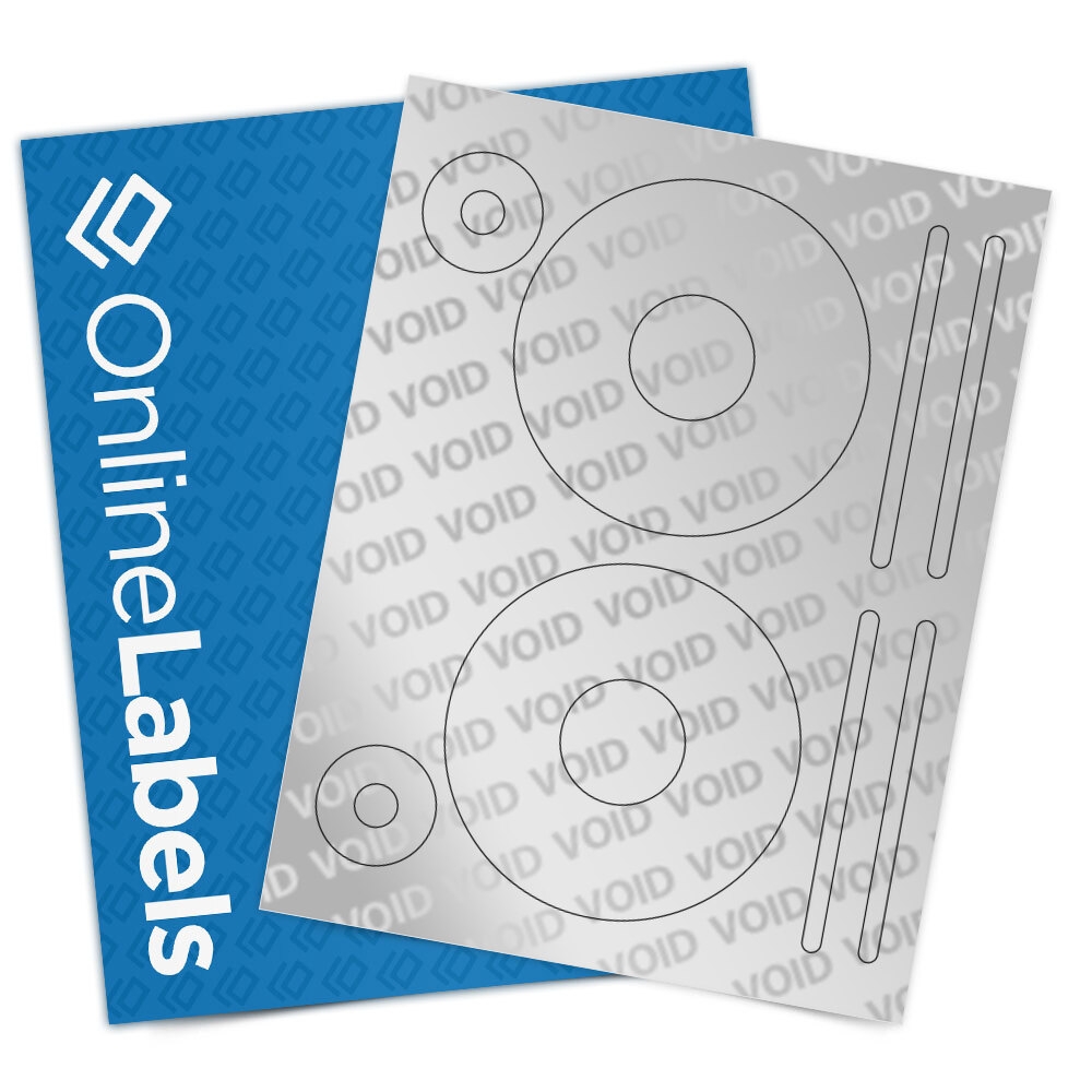 Printable Silver Void Labels Made In Usa