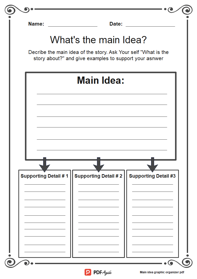 Four Square Writing Template Printable