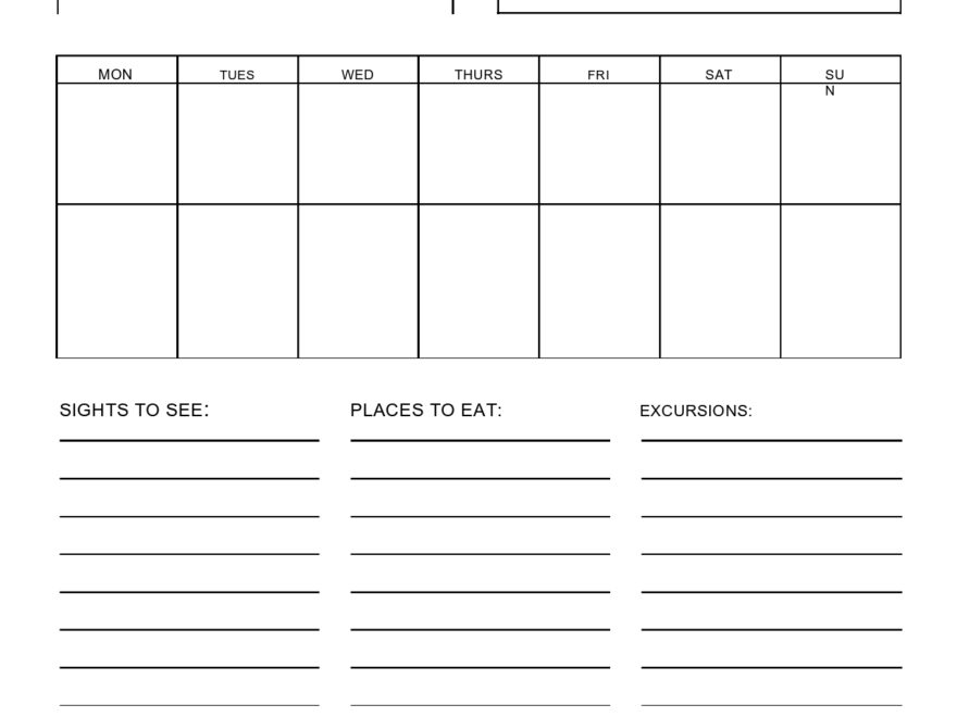 40 Free Travel Planner Templates Excel Word PDF