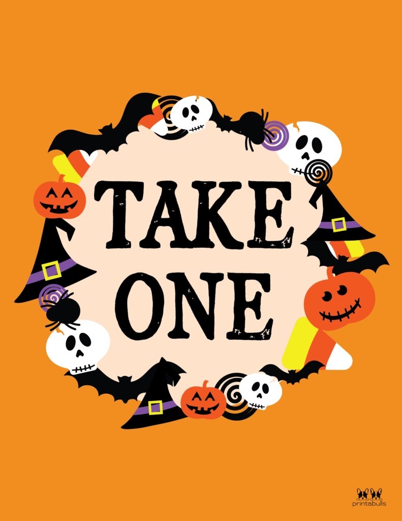 Free Printable Please Take One Sign