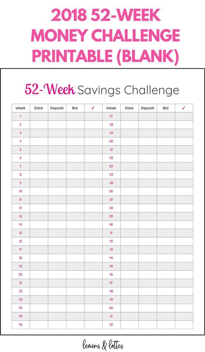52 Week Money Challenge Printables To Save More In 2025