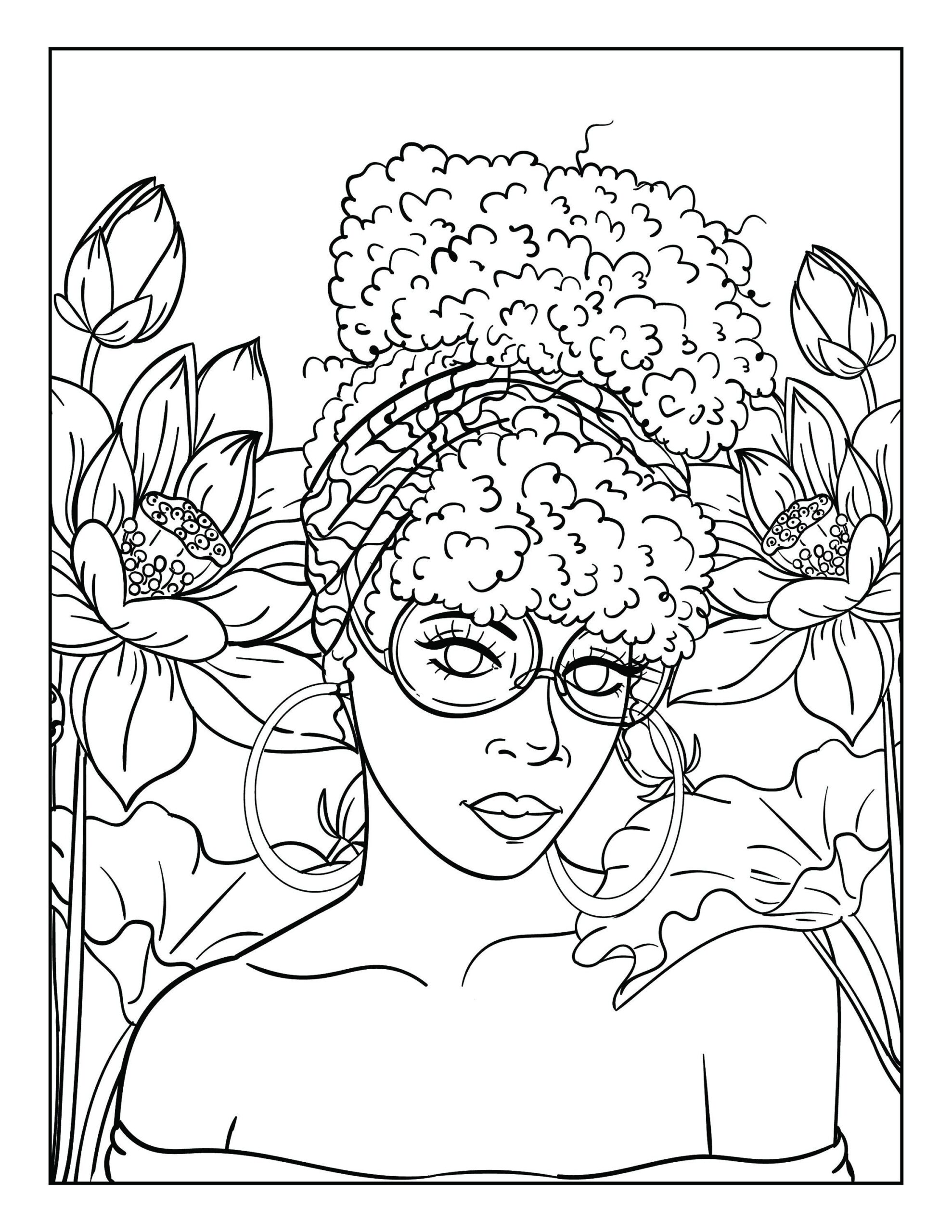 Printable Black Girl Coloring Pages