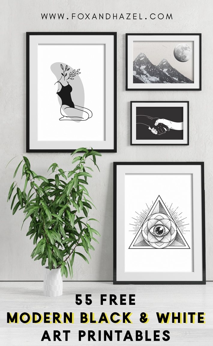 55 More Free Black And White Art Printables Fox Hazel 55 More Free Black And White Art Printables Fox Hazel