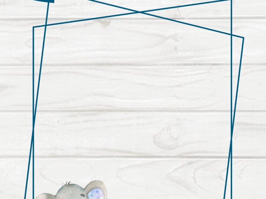 6 FREE Blue Elephant Themed Birthday And Baby Shower Invitation Templates