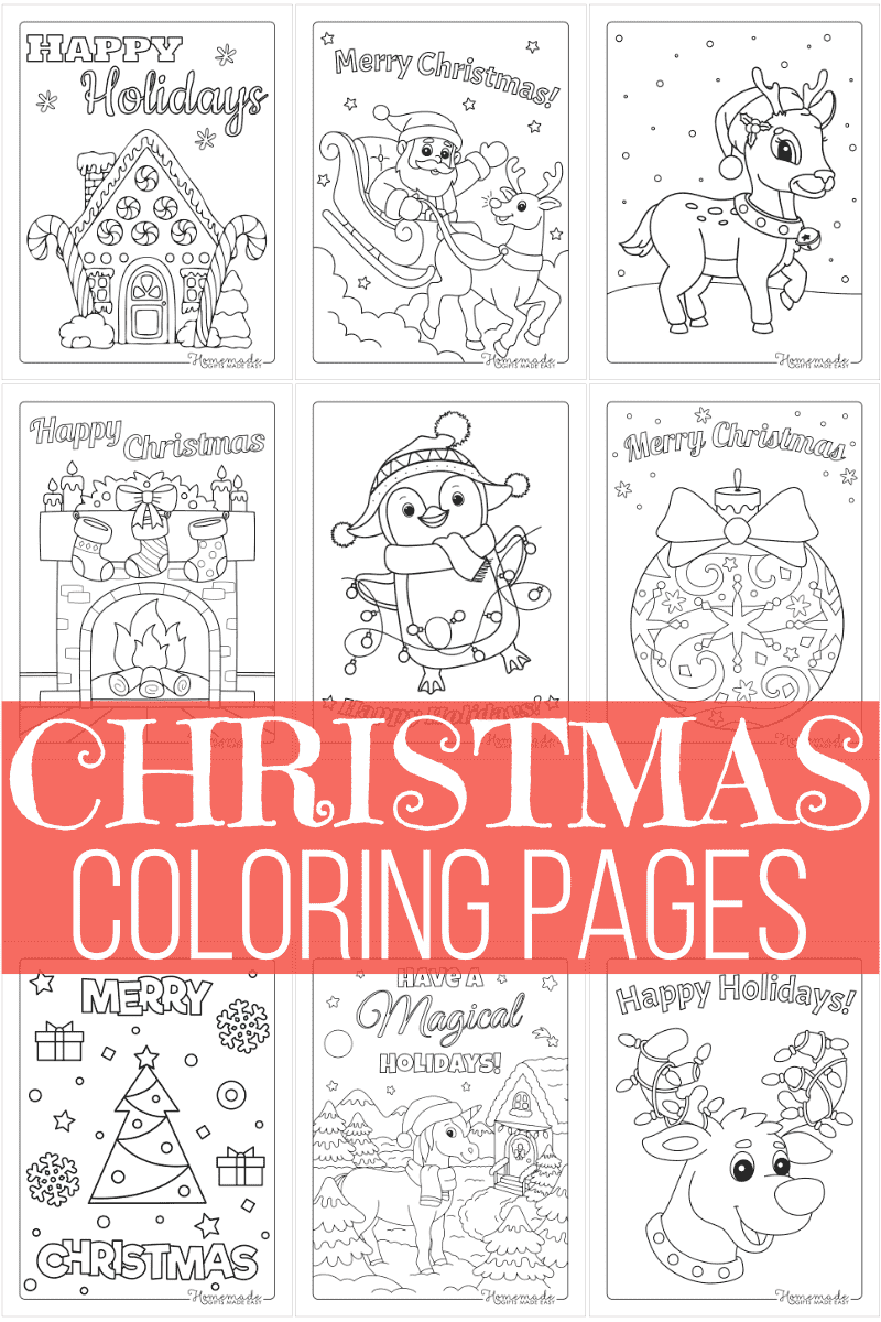 Free Printable Christmas Cards To Color
