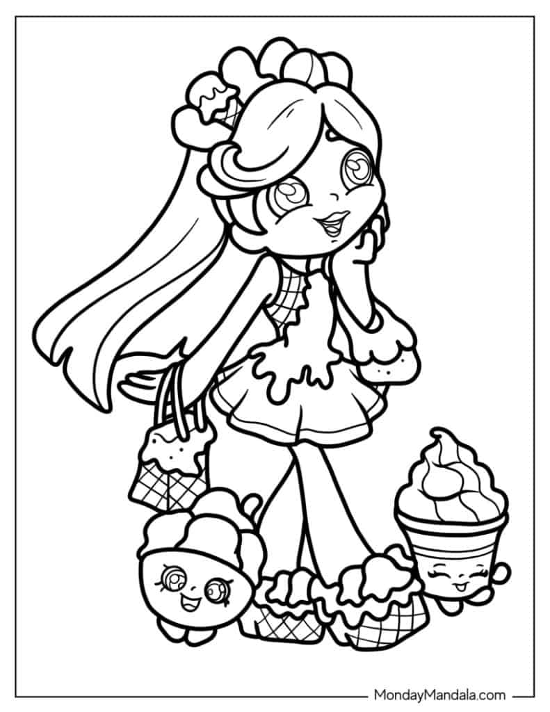 Free Printable Coloring Pictures Of Shopkins