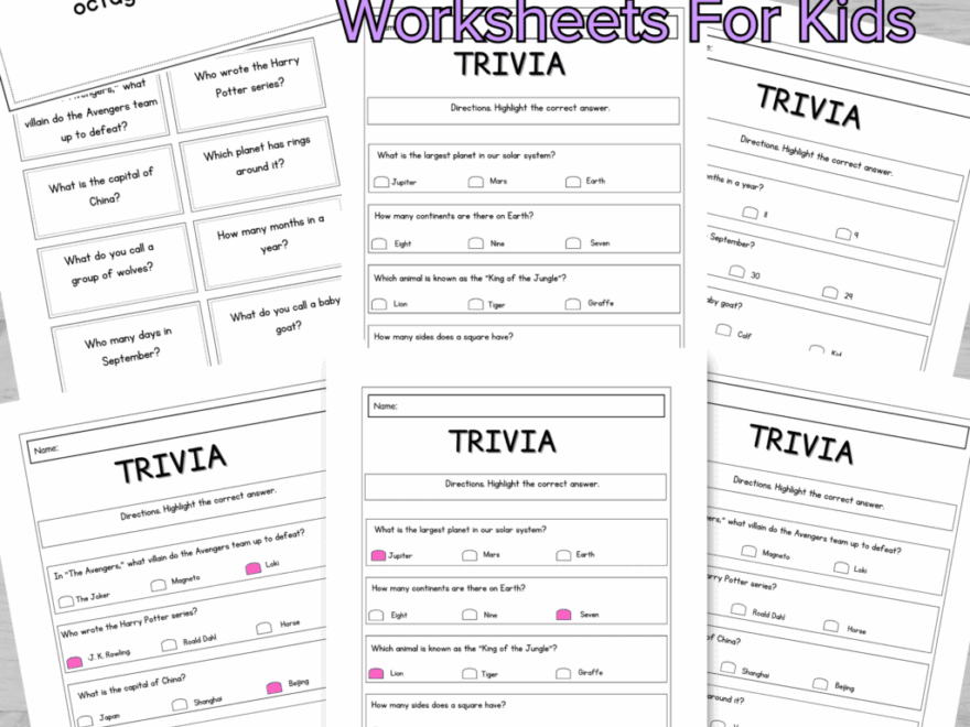 75 Super Fun Trivia Questions And Answers For Kids Learn Grow Aspire
