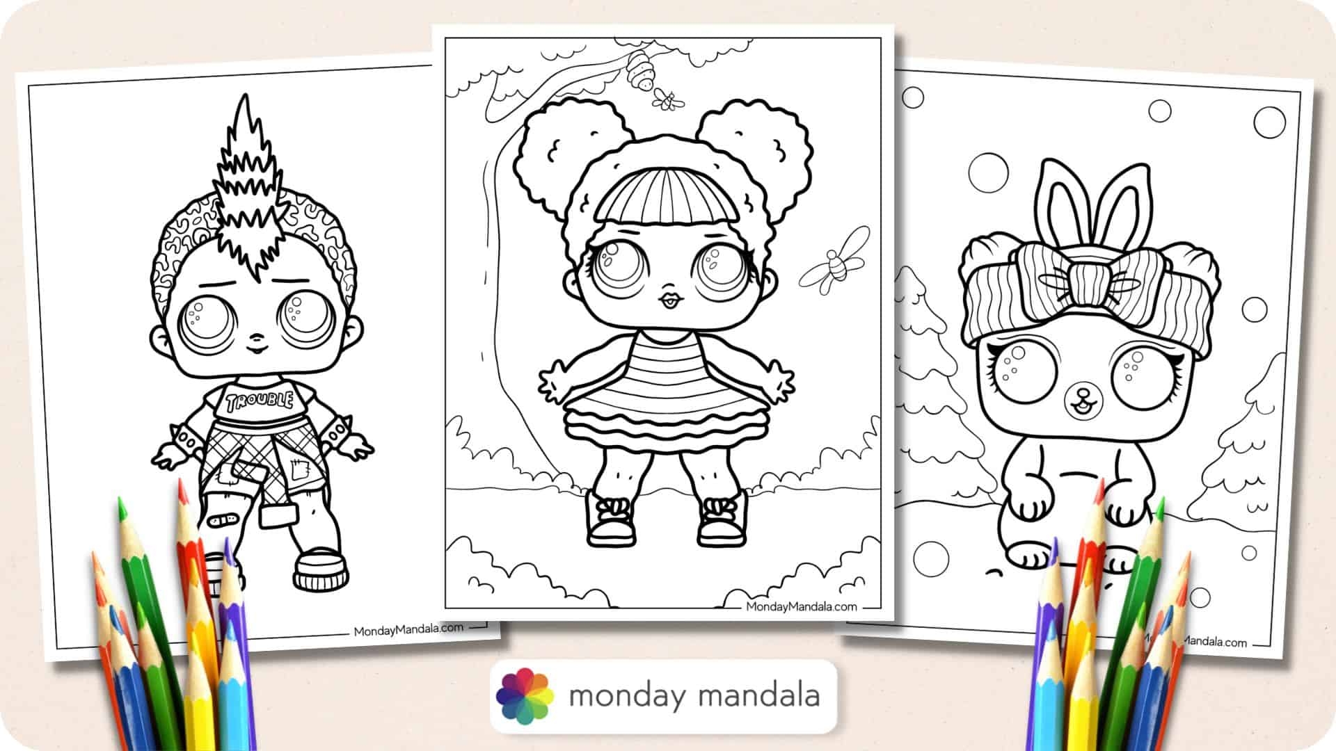 Free Printable Lol Dolls Coloring Pages