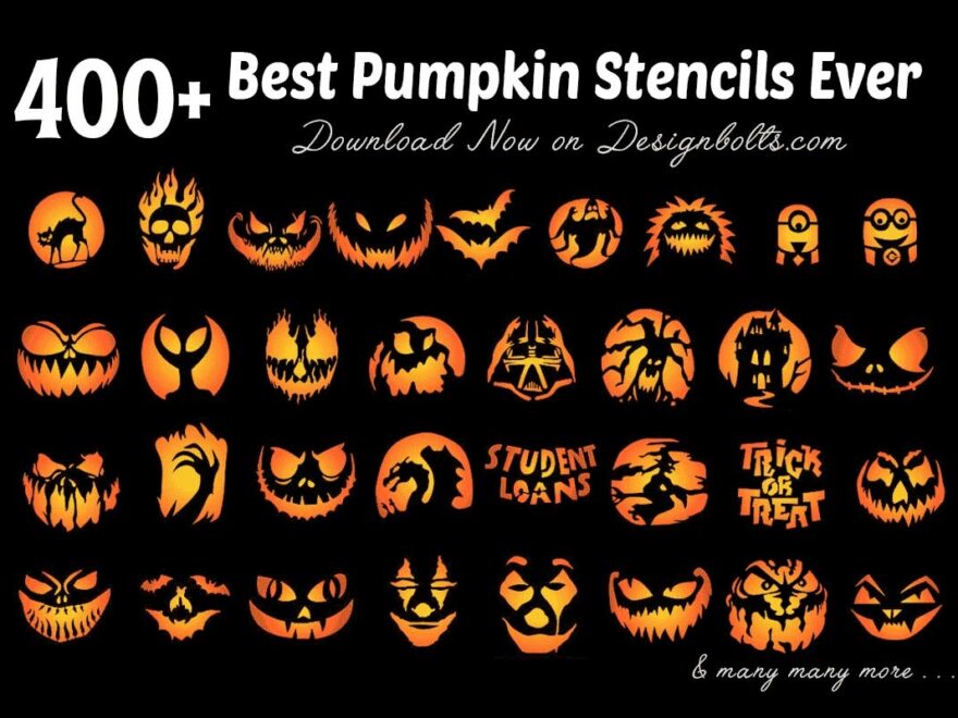 850 Free Printable Halloween Pumpkin Carving Stencils Patterns Designs Faces Ideas