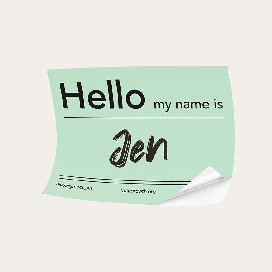 Adhesive Name Tags UPrinting