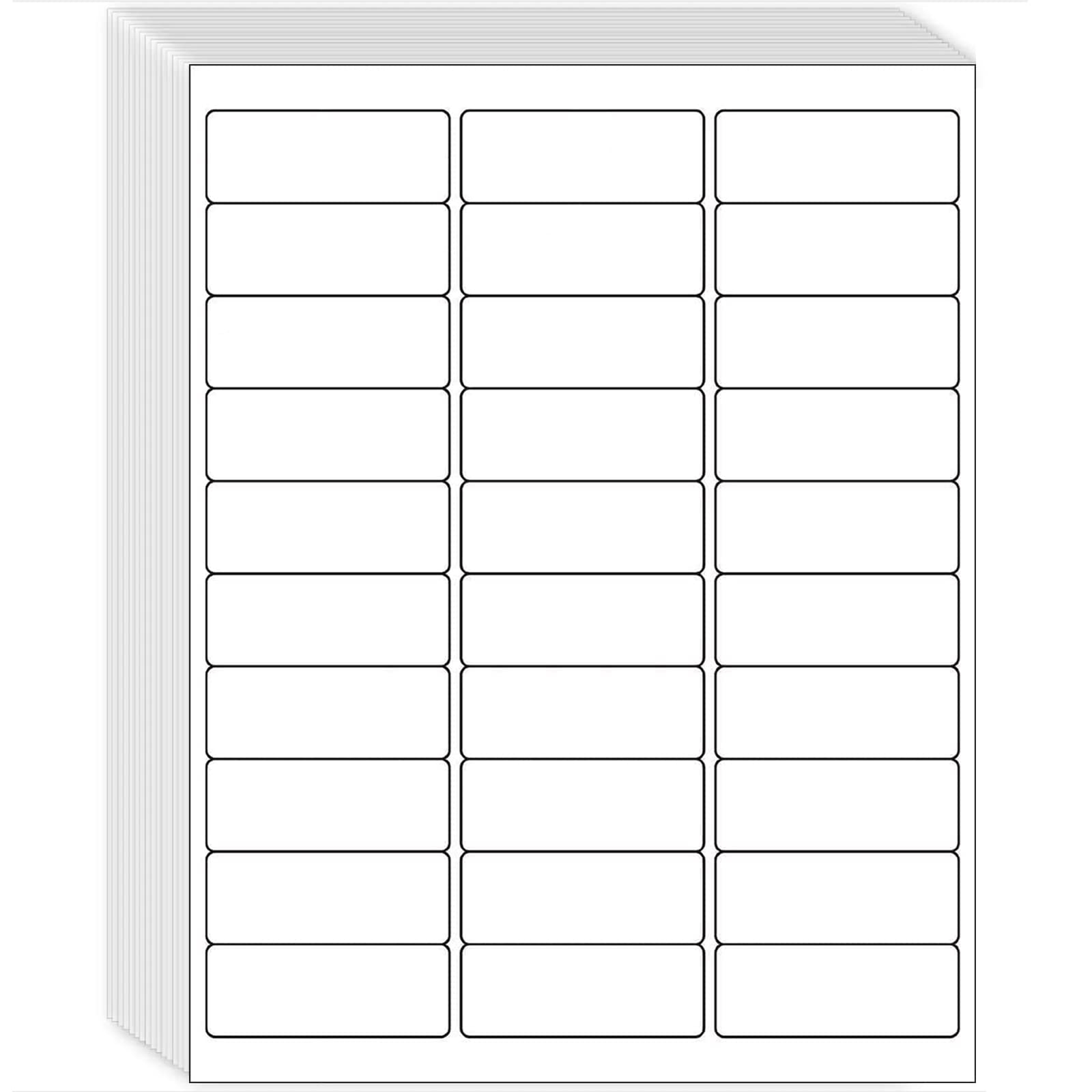Amazon 1 X 2 5 8 Shipping Address Labels 3000 Label Stickers Paper For Laser Inkjet Printer 30 Per Page Printable Mailing Labels Matte 100 Sheets Office Products