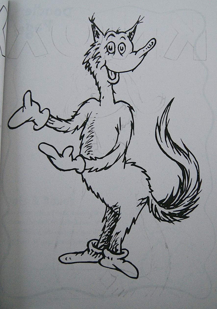 Fox In Socks Printable Coloring Pages