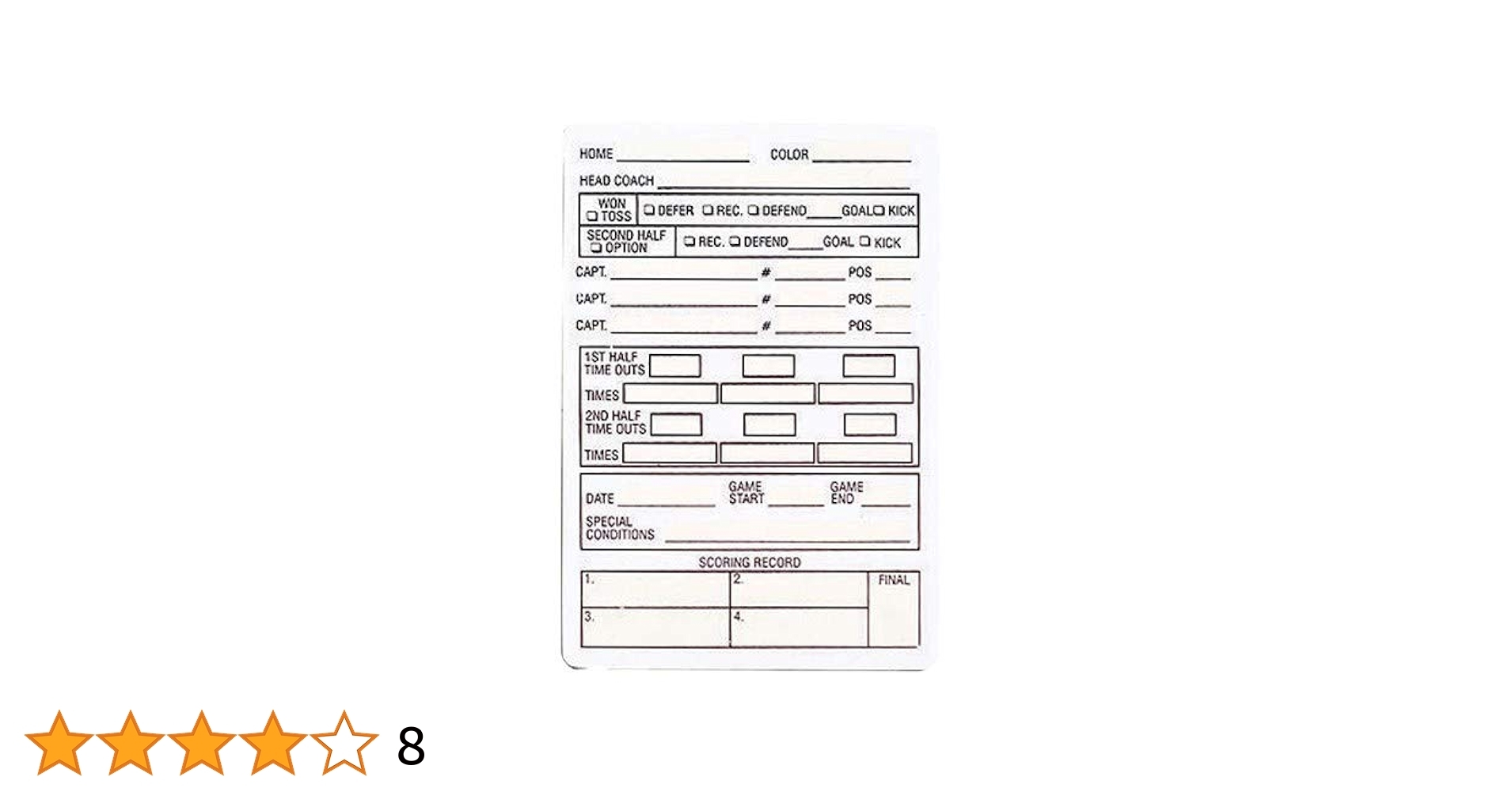 Amazon Smitty ACS 535 Plastic Reusable Referee Game Card Football Lacrosse Official s Choice Sports Outdoors