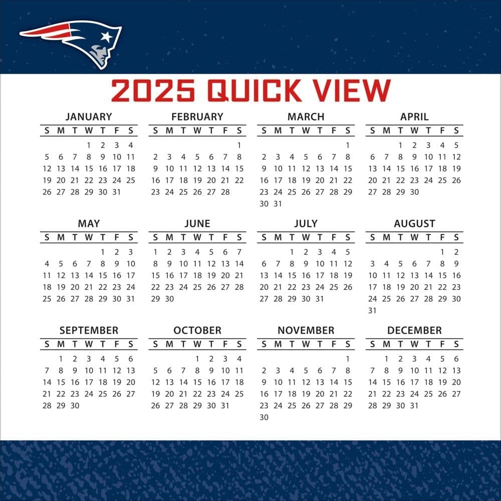 New England Patriots Schedule 2025 Printable