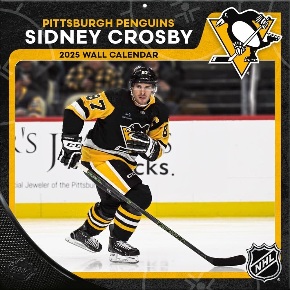 Amazon TURNER SPORTS Pittsburgh Penguins Sidney Crosby 2025 12x12 Player Wall Calendar 25998011791 Sports Outdoors