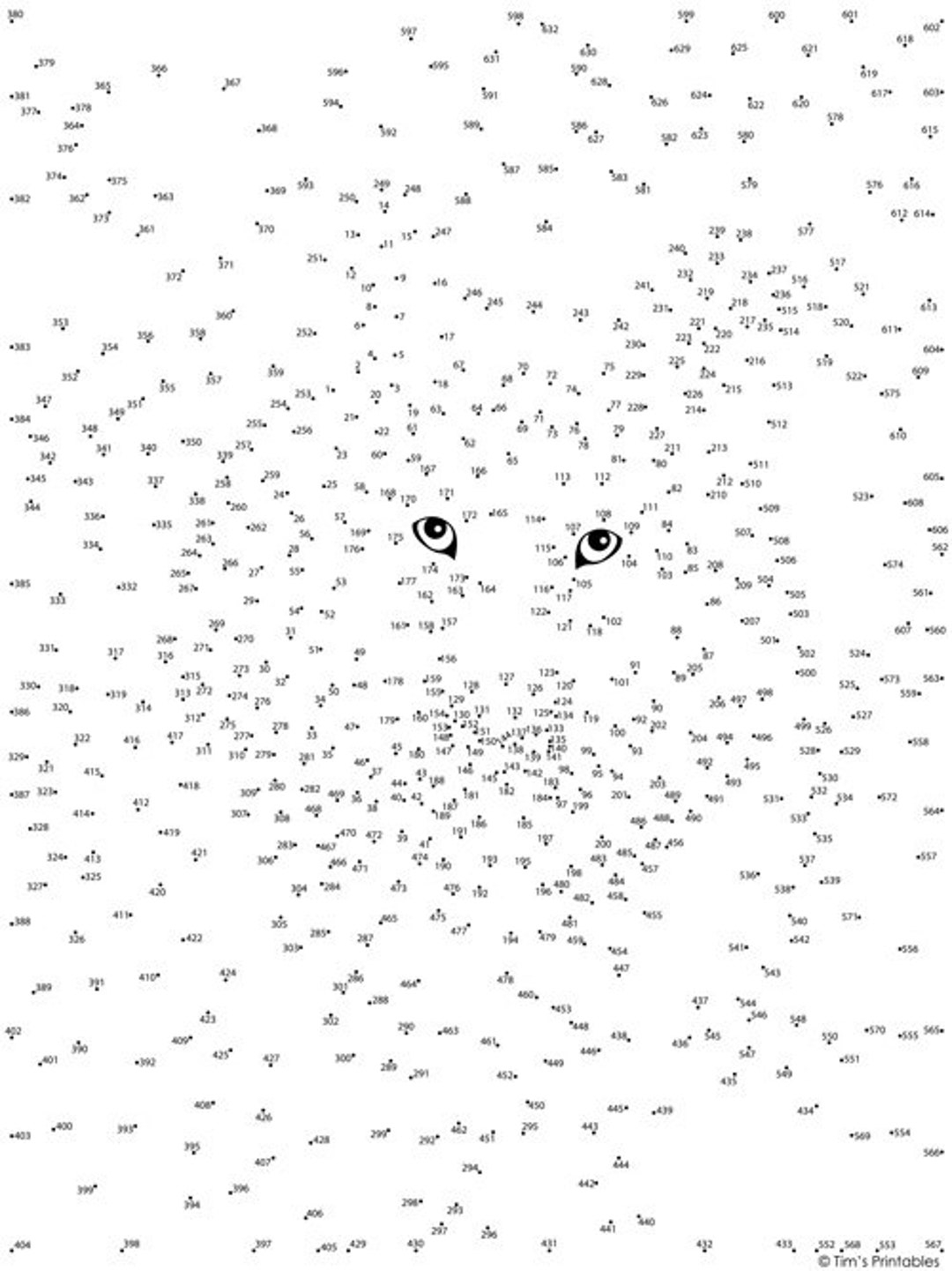 Animal Extreme Difficulty Dot to dot Connect The Dots Vol 1 PDF Etsy Denmark