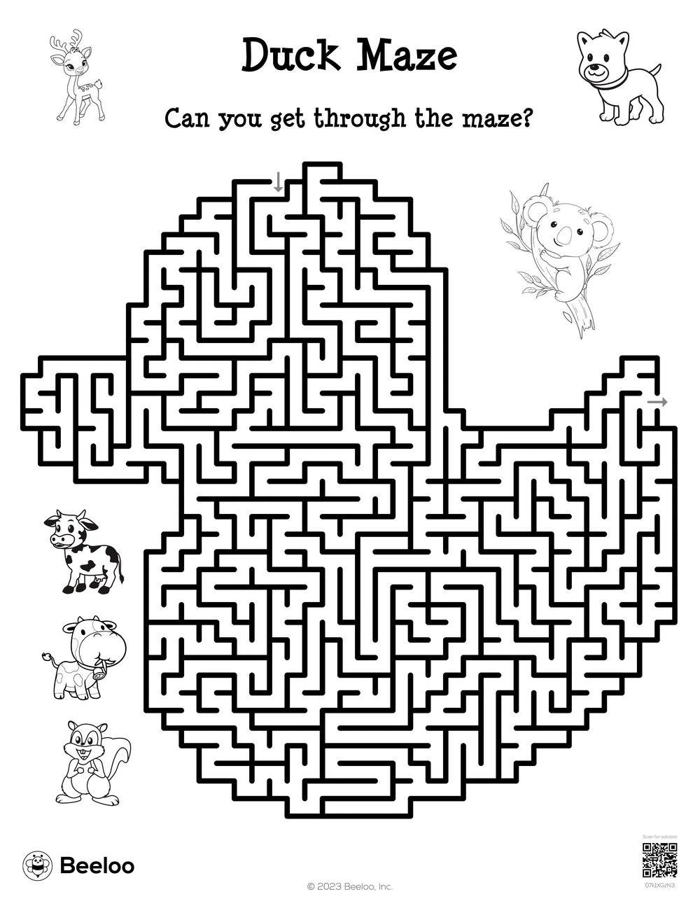 Printable Mazes For First Graders