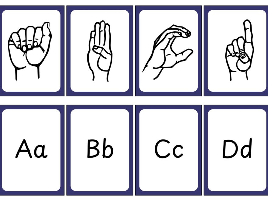 ASL Sign Language Flashcards Free Printables Teach Prints