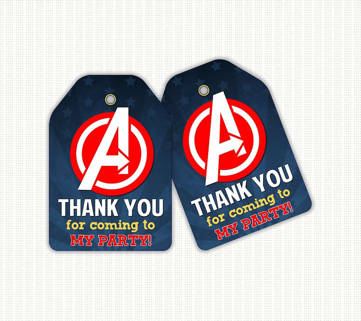 Avengers Printable Tag Perfect Party Prints Editable Party Invitations Templates