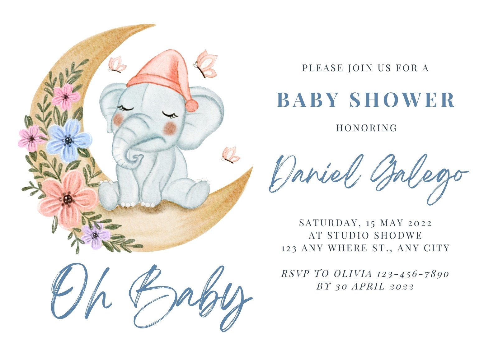 Baby Registry Announcement Cards Clearance