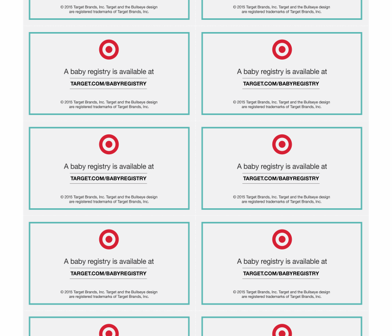 Baby Registry Cards Template Free Fill Out Sign Online DocHub