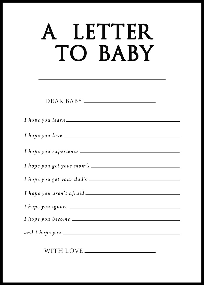 Baby Shower Games Free Printables A Letter To Baby Baby Shower Games Free Printables A Letter To Baby