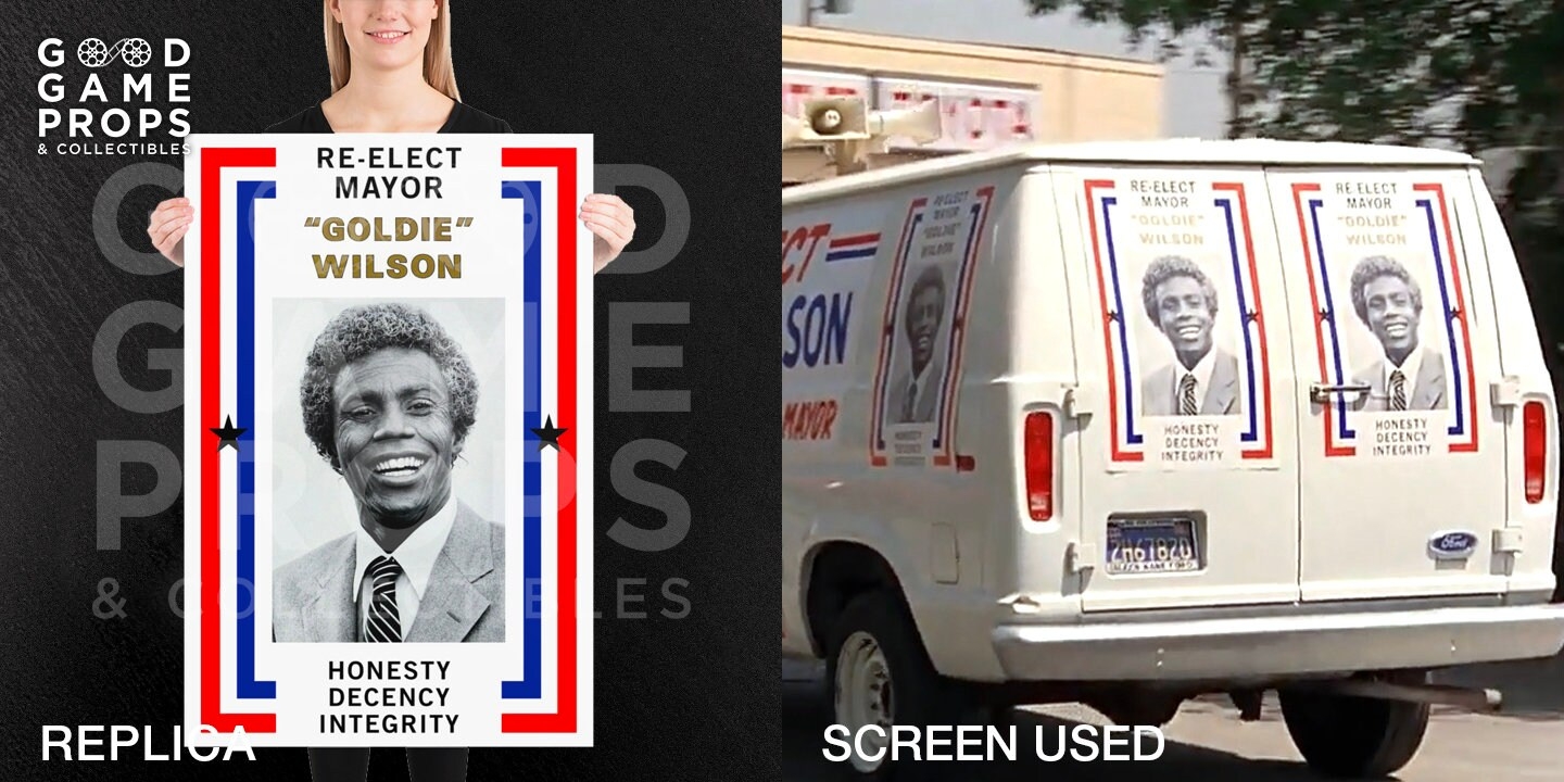 Back To The Future Mayor Goldie Wilson Campaign Poster Prop Replica Full Size 24 x36 Screen Accurate digital File Etsy