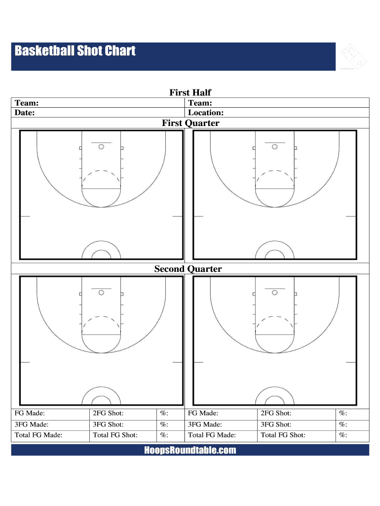 Basketball Shot Chart Pdf Fill Out Sign Online DocHub